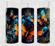 Watercolor Butterflies Tumbler